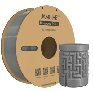 Filament pour imprimante 3D Jamghe Hi Speed PETG gris, 1,75 mm, 1 kg