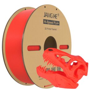 Filament pour imprimante 3D Jamghe Hi Speed PLA+ Rouge, 1,75 mm, 1 kg
