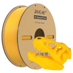 Filament pour imprimante 3D Jamghe Hi Speed PLA+ jaune, 1,75 mm, 1 kg