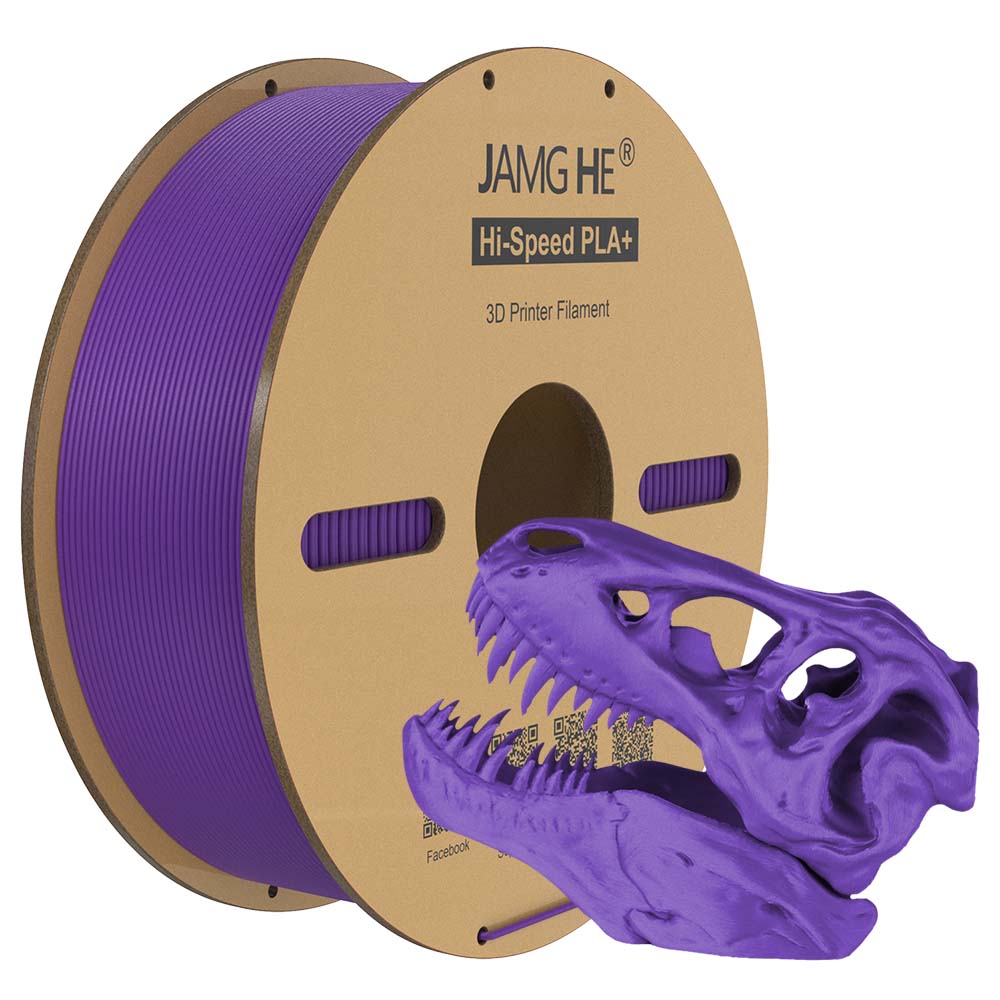 Filament pour imprimante 3D Jamghe Hi Speed PLA+ violet, 1,75 mm, 1 kg 1 Filament pour imprimante 3D Jamghe Hi Speed PLA+ violet, 1,75 mm, 1 kg