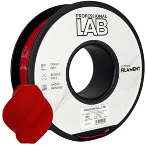Filament pour imprimante 3D Prof. Lab PETG rouge 1,75 mm 1 kg