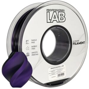 Filament pour imprimante 3D Prof. Lab Silk PLA double couleur noir-violet 1,75 mm 1 kg