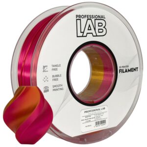 Filament pour imprimante 3D Prof. Lab Silk PLA double couleur or rose 1,75 mm 1 kg