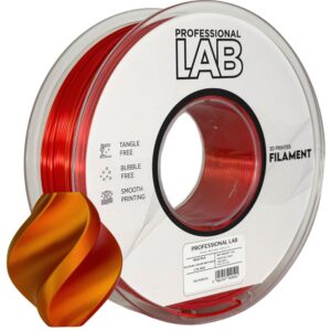 Filament pour imprimante 3D Prof. Lab Silk PLA double couleur rouge-or 1,75 mm 1 kg