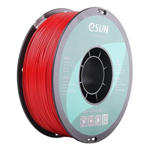 Filament pour imprimante 3D esun ABS+ rouge, 1,75 mm, 1 kg