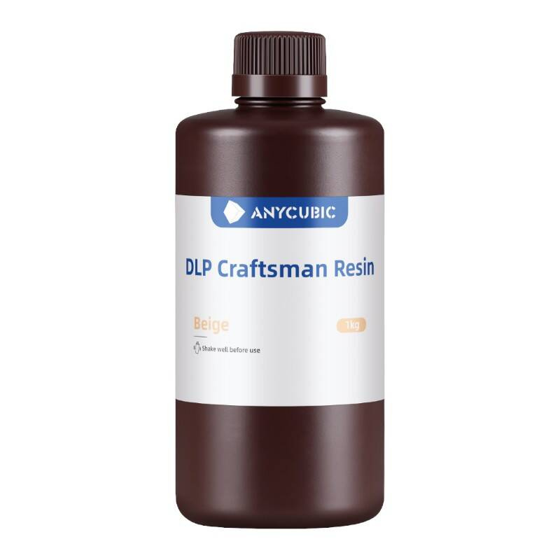 Résine pour imprimante 3D AnyCubic Craftsman Beige 1 kg 1 Résine pour imprimante 3D AnyCubic Craftsman Beige 1 kg