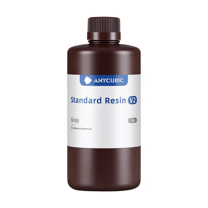 Résine pour imprimante 3D Anycubic Standard V2 Gray 1 kg 1 Résine pour imprimante 3D Anycubic Standard V2 Gray 1 kg