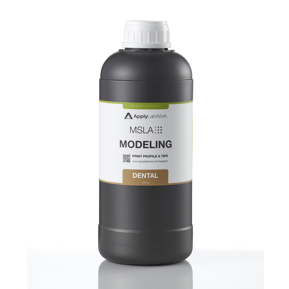 Résine pour imprimante 3D Applylabwork MSLA Modeling Dental 1 kg 1 Résine pour imprimante 3D Applylabwork MSLA Modeling Dental 1 kg