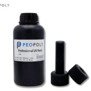 Résine pour imprimante 3D Peopoly Nylon-Like Tough – résistante, noire, 1 kg