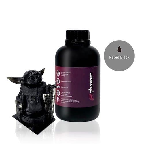 Résine pour imprimante 3D Phrozen Water-Washable Rapid Noir 1 kg 3 Résine pour imprimante 3D Phrozen Water-Washable Rapid Noir 1 kg
