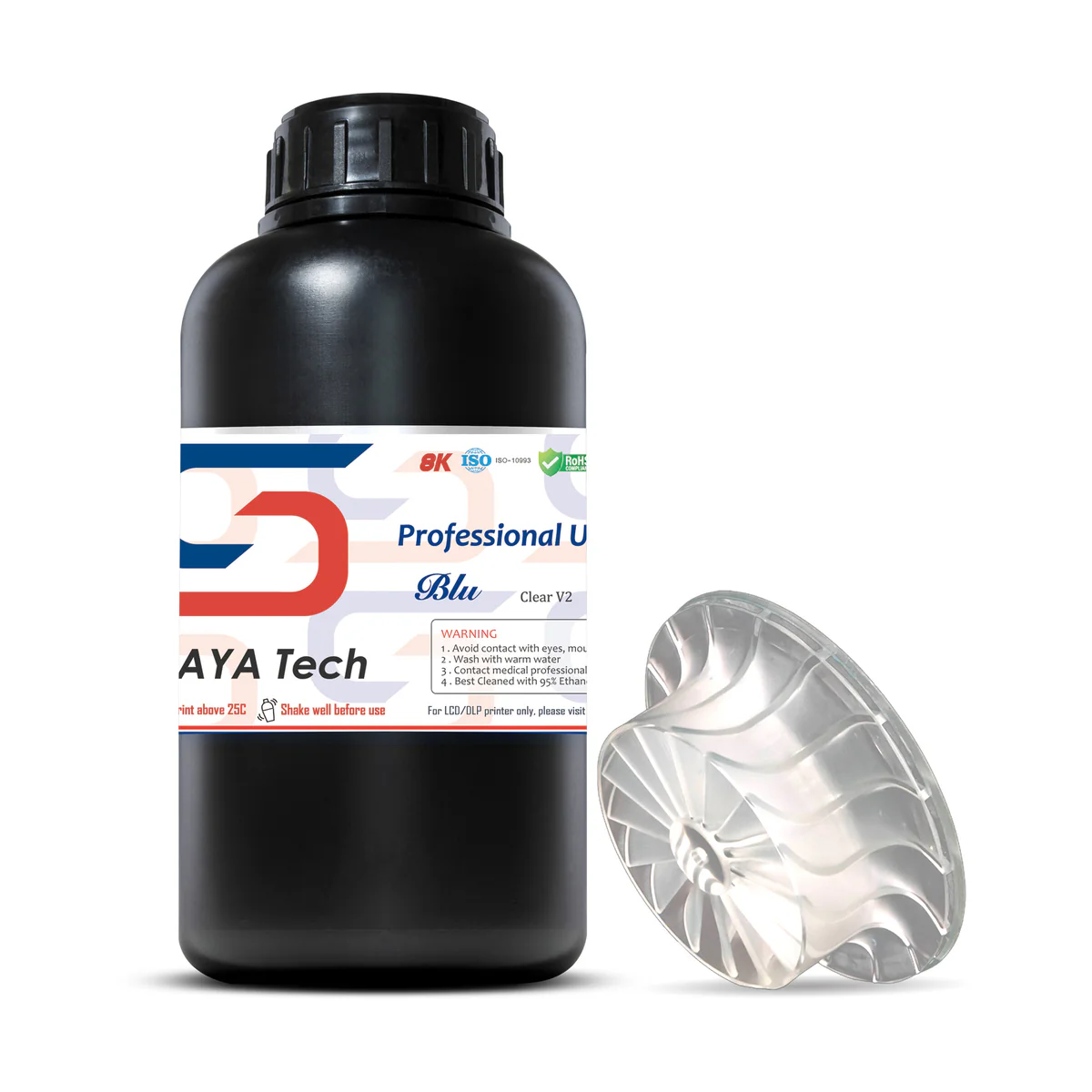 Résine pour imprimante 3D Siraya Blu Clear V2 1 kg 1 Résine pour imprimante 3D Siraya Blu Clear V2 1 kg