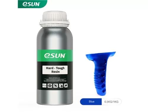 Résine pour imprimante 3D eSun Hard & Tough Bleu 1 kg 1 Résine pour imprimante 3D eSun Hard & Tough Bleu 1 kg